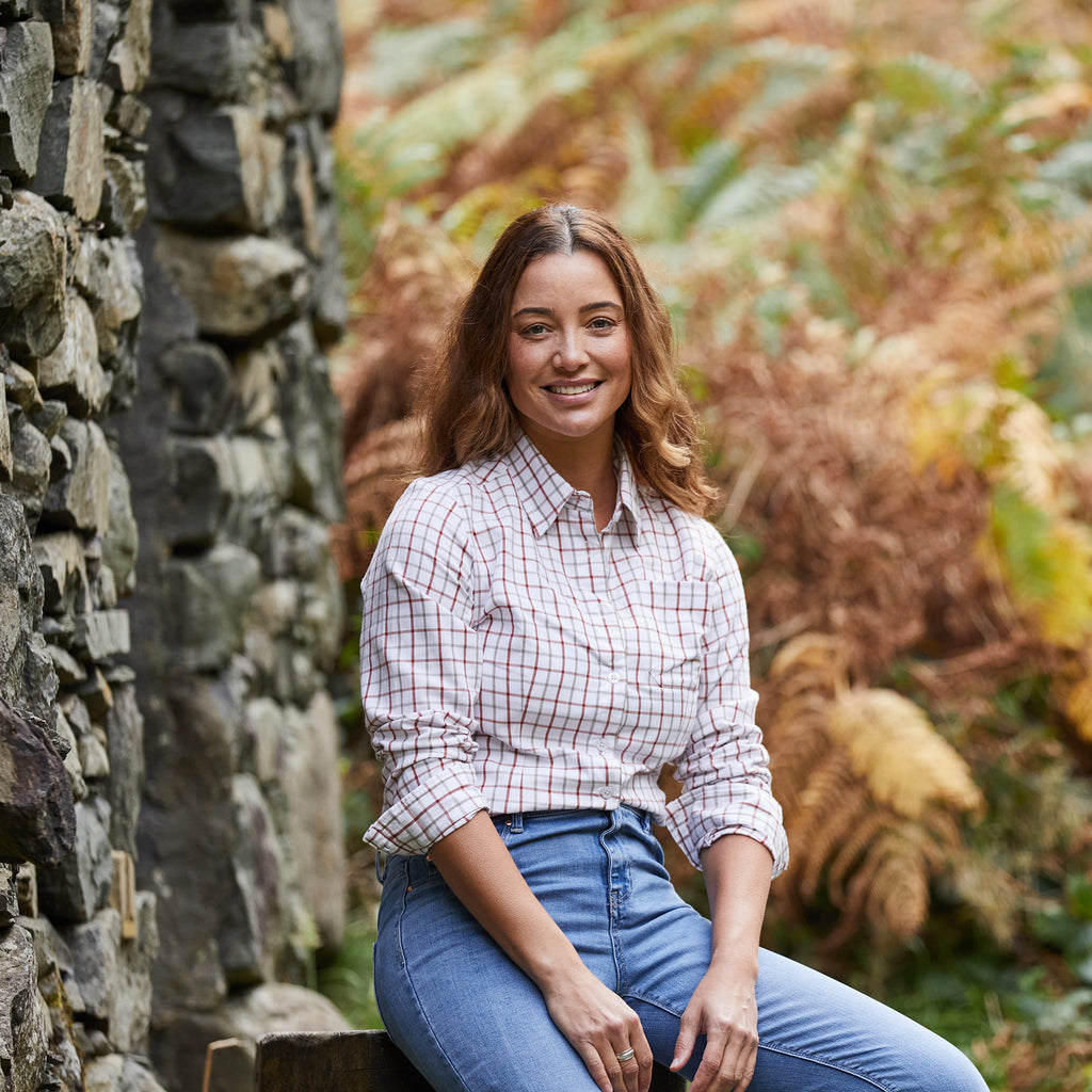 Ridgeline Ladies Sedgebrook Shirt - Russet/Roasted Cashew