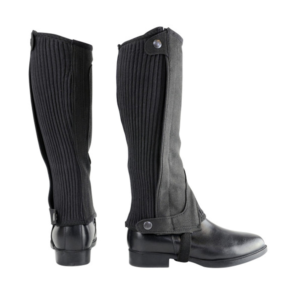 Hy Equestrian Amara Children's Half Chaps - Black