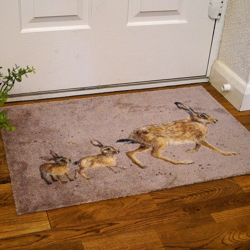 Bree Merryn Luxury Washable Mat - Hare Line