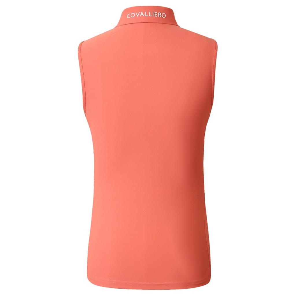 Covalliero Ladies Sleeveless Polo - Coral