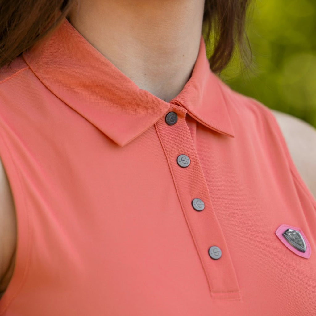 Covalliero Ladies Sleeveless Polo - Coral