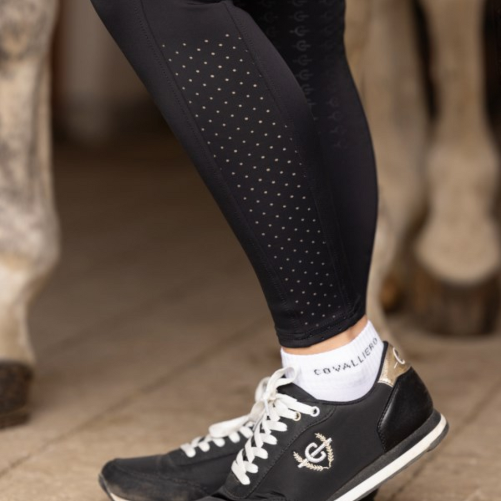 Covalliero Ladies Compression Riding Tights - Black