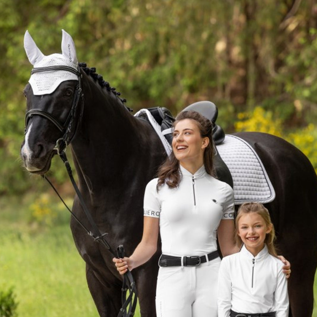 Covalliero Dressage Saddle Pad - White