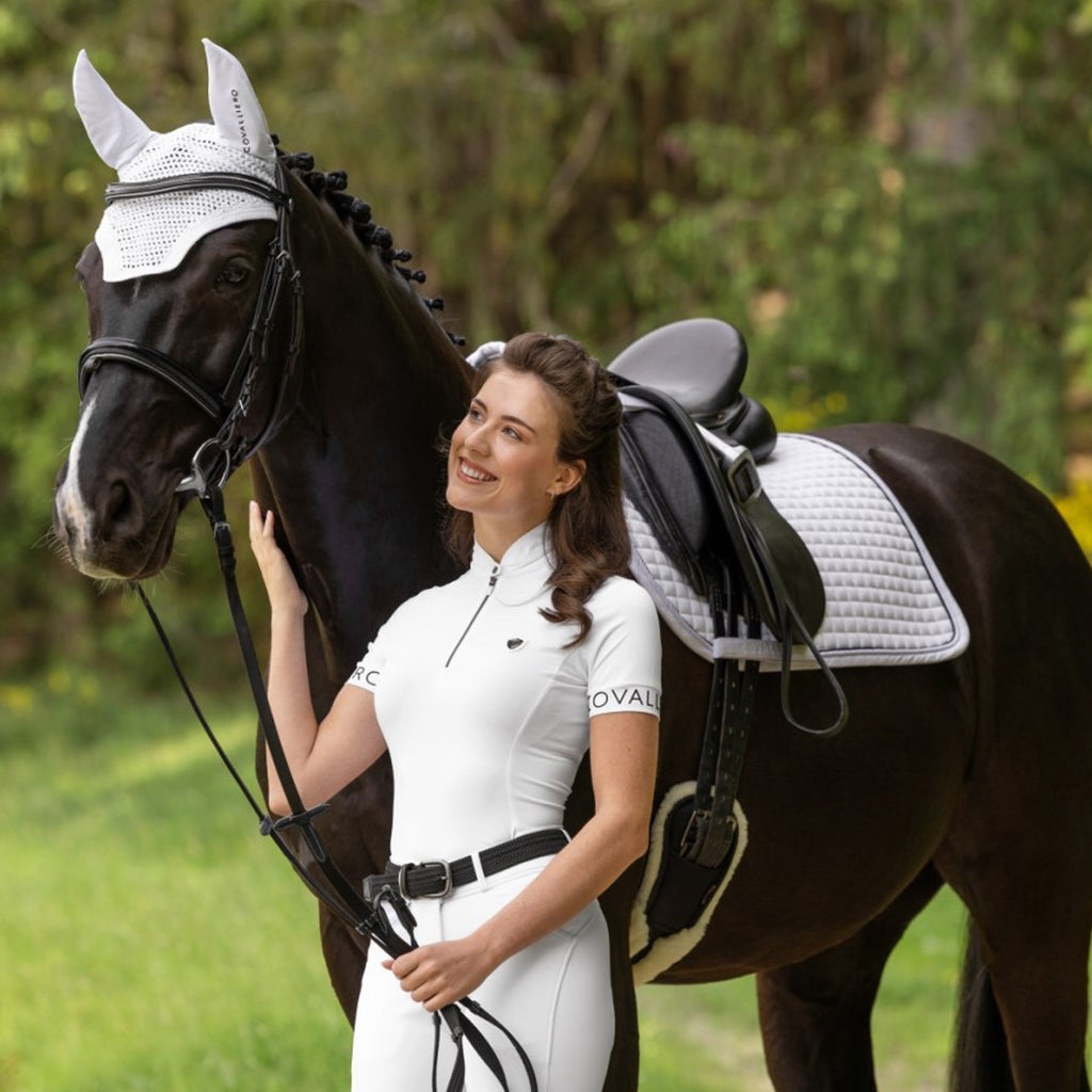 Covalliero Dressage Saddle Pad - White