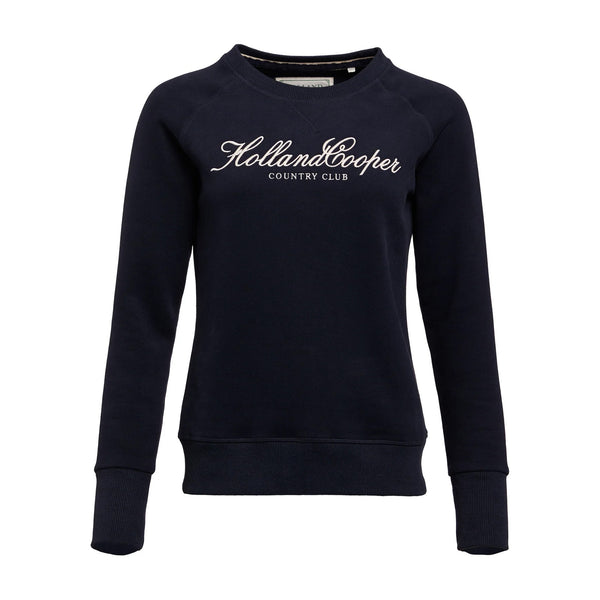Holland Cooper Country Club Crew Sweat - Ink Navy