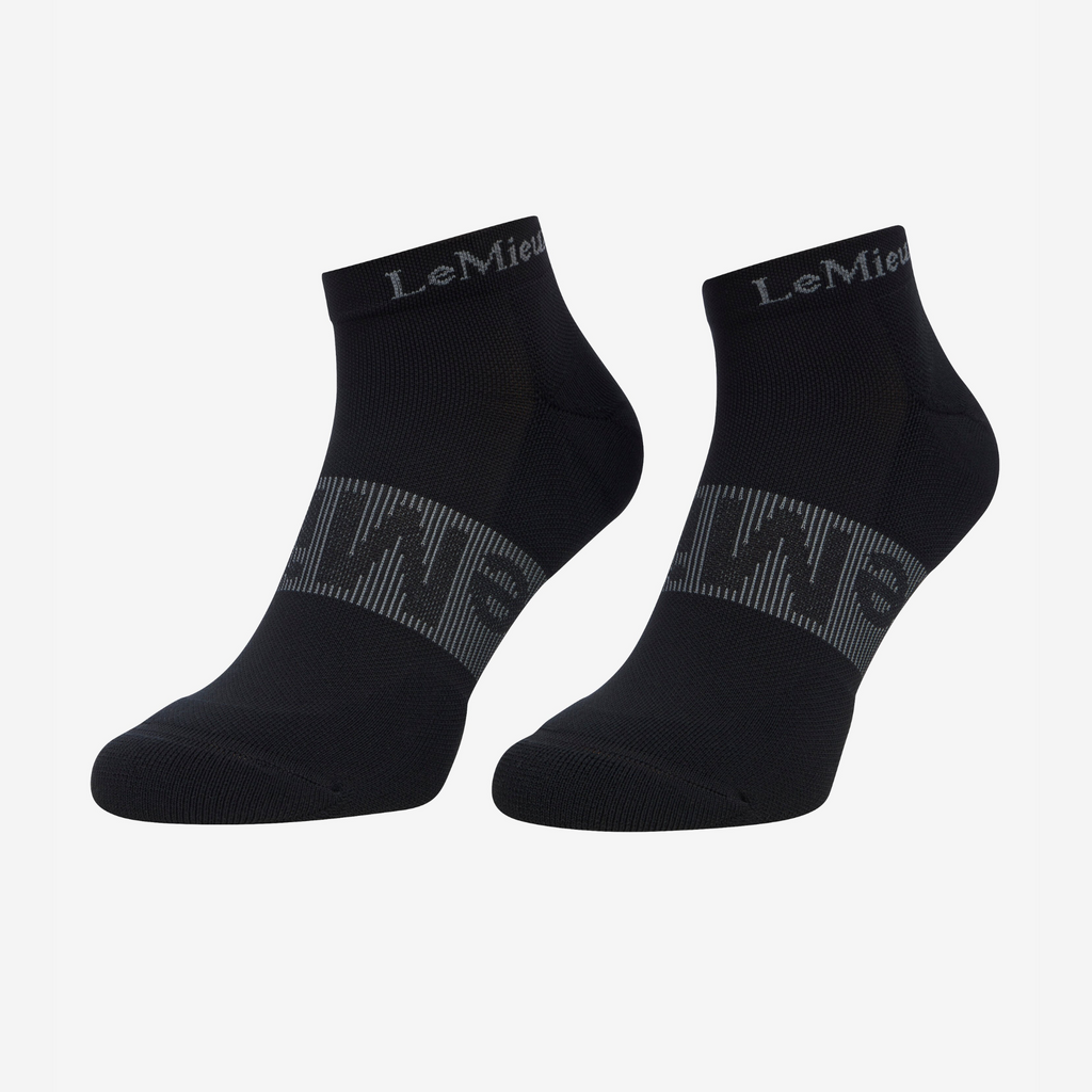 LeMieux Trainer Socks 3 Pack - Black