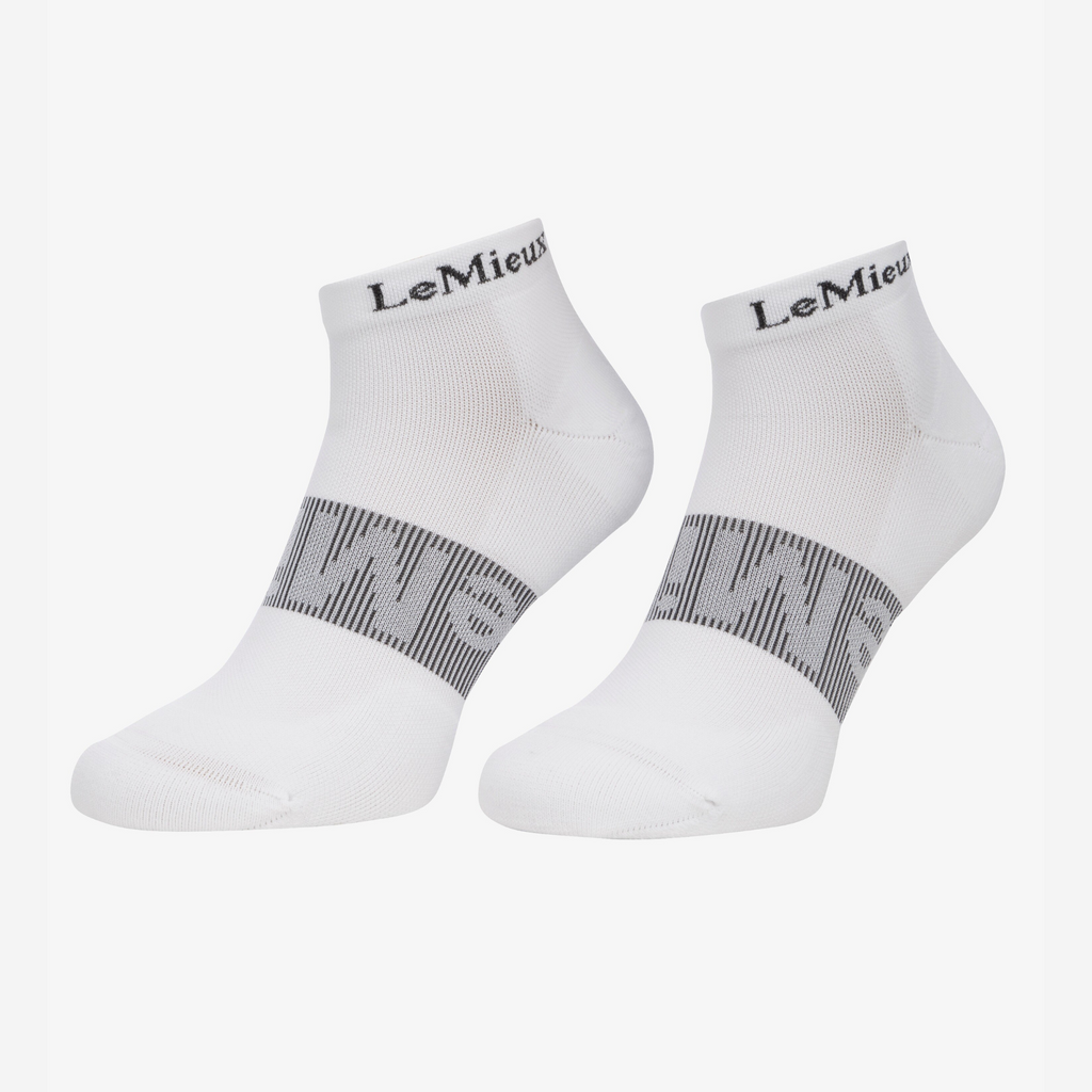 LeMieux Trainer Socks 3 Pack - White