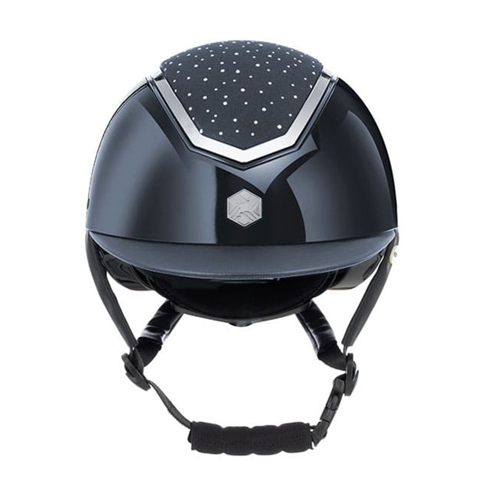 Charles Owen Kylo Crystal - Black Gloss/Chrome