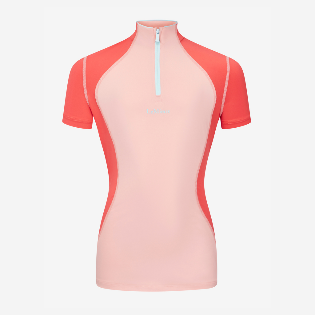 LeMieux Harlow Young Rider Short Sleeve Base Layer - Sugar Pink