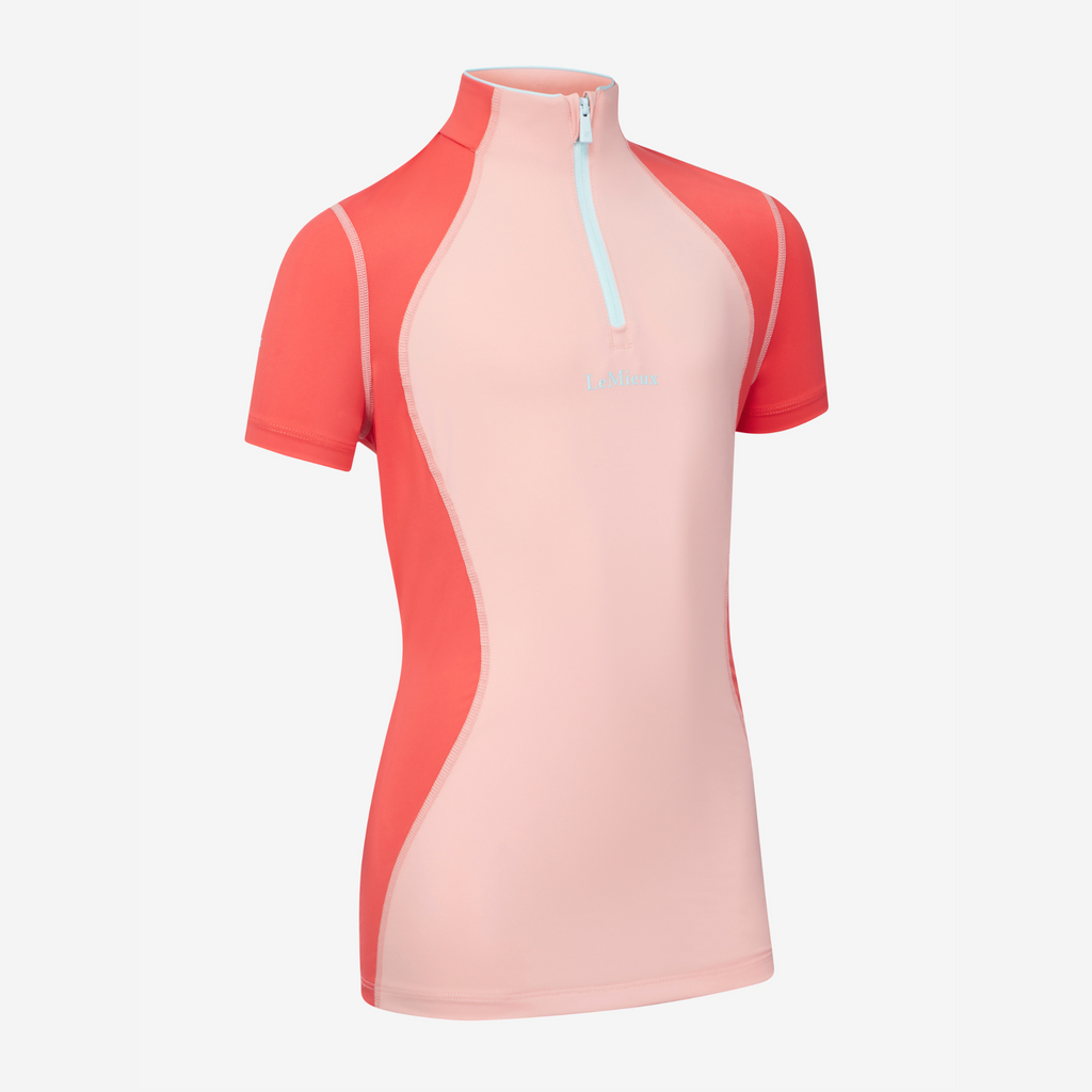 LeMieux Harlow Young Rider Short Sleeve Base Layer - Sugar Pink