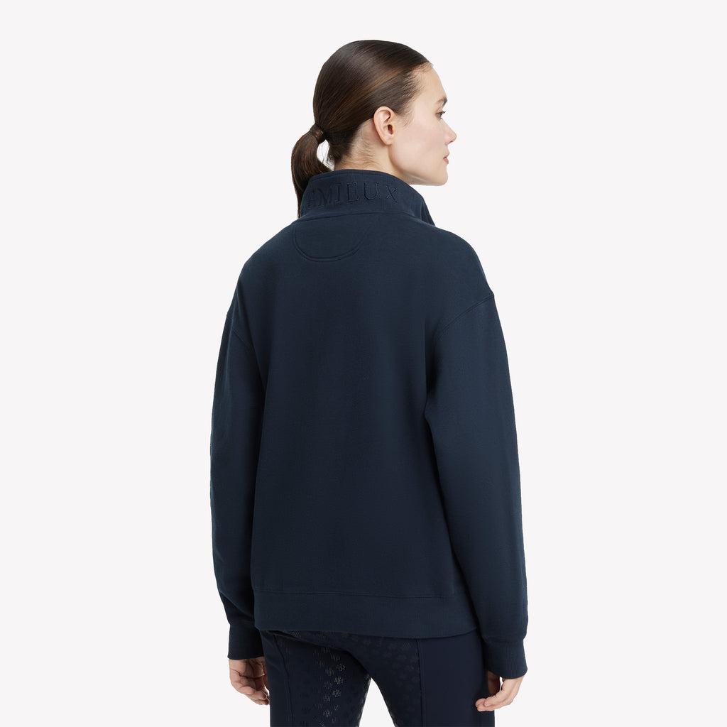 LeMieux Ladies Keira Quarter Neck Sweat - Navy