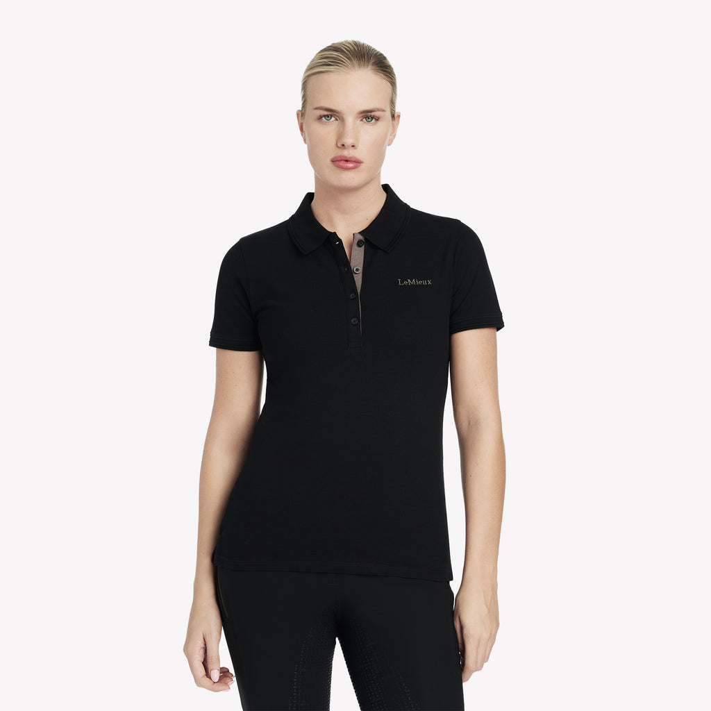 LeMieux Ladies Classique Polo Shirt - Black