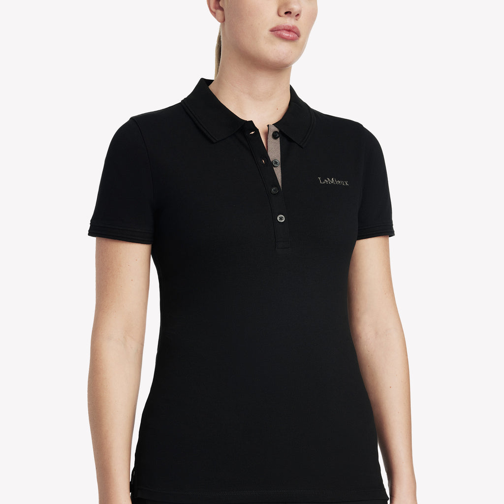 LeMieux Ladies Classique Polo Shirt - Black