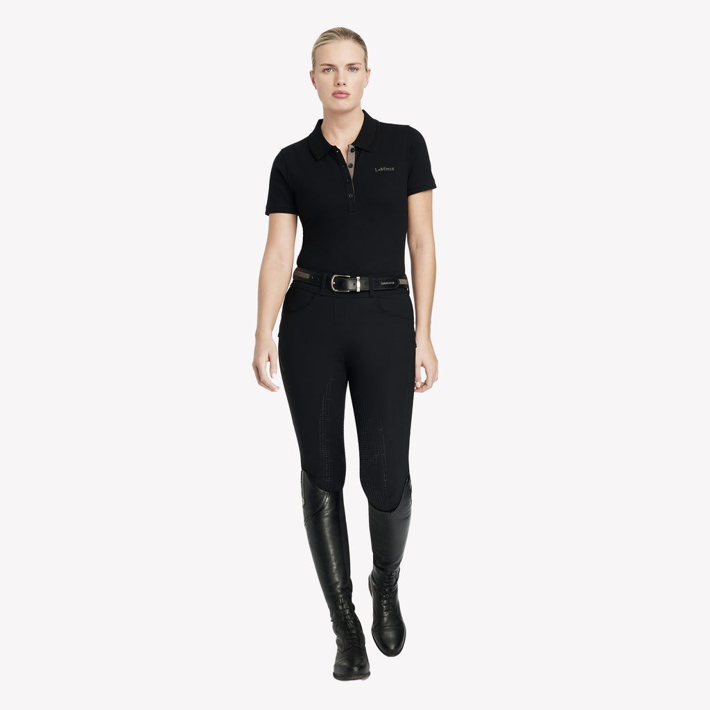 LeMieux Ladies Classique Polo Shirt - Black