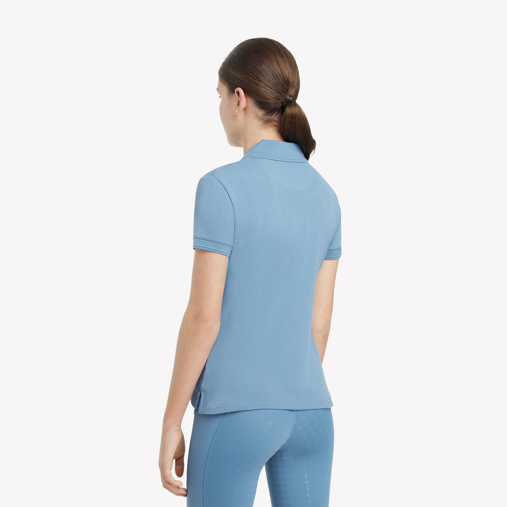 LeMieux Young Rider Classique Polo Shirt - Ice Blue
