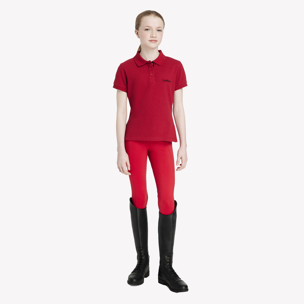 LeMieux Young Rider Classique Polo Shirt - Chilli
