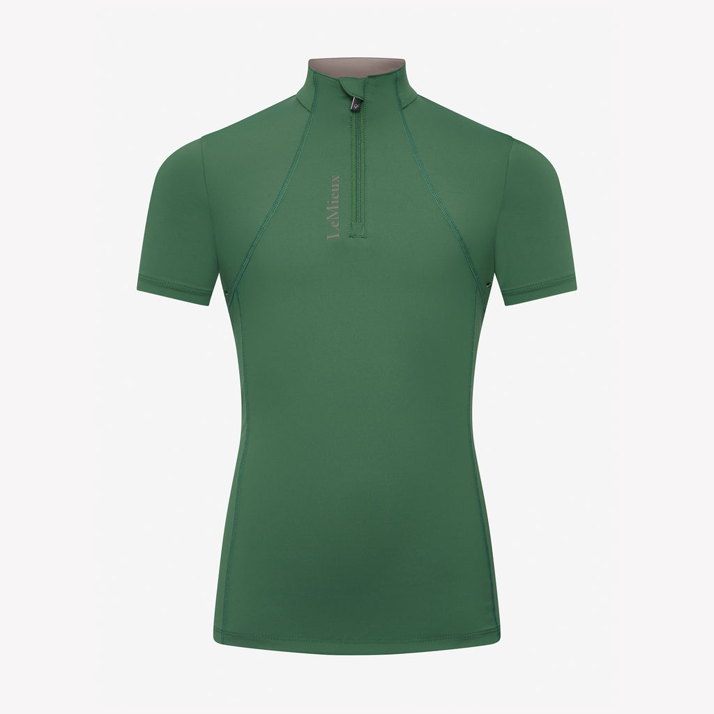 LeMieux Young Rider Classique Short Sleeve Base Layer - Hunter Green