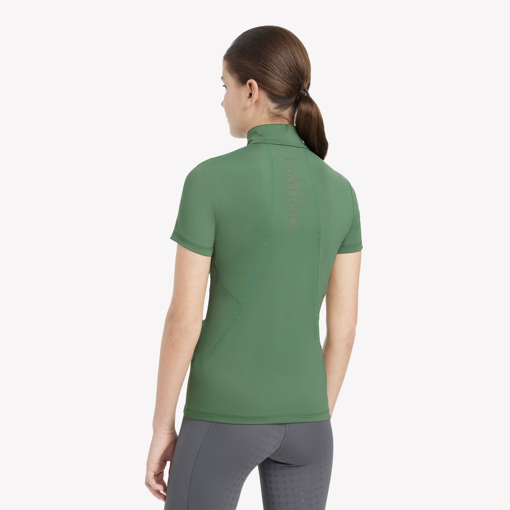 LeMieux Young Rider Classique Short Sleeve Base Layer - Hunter Green