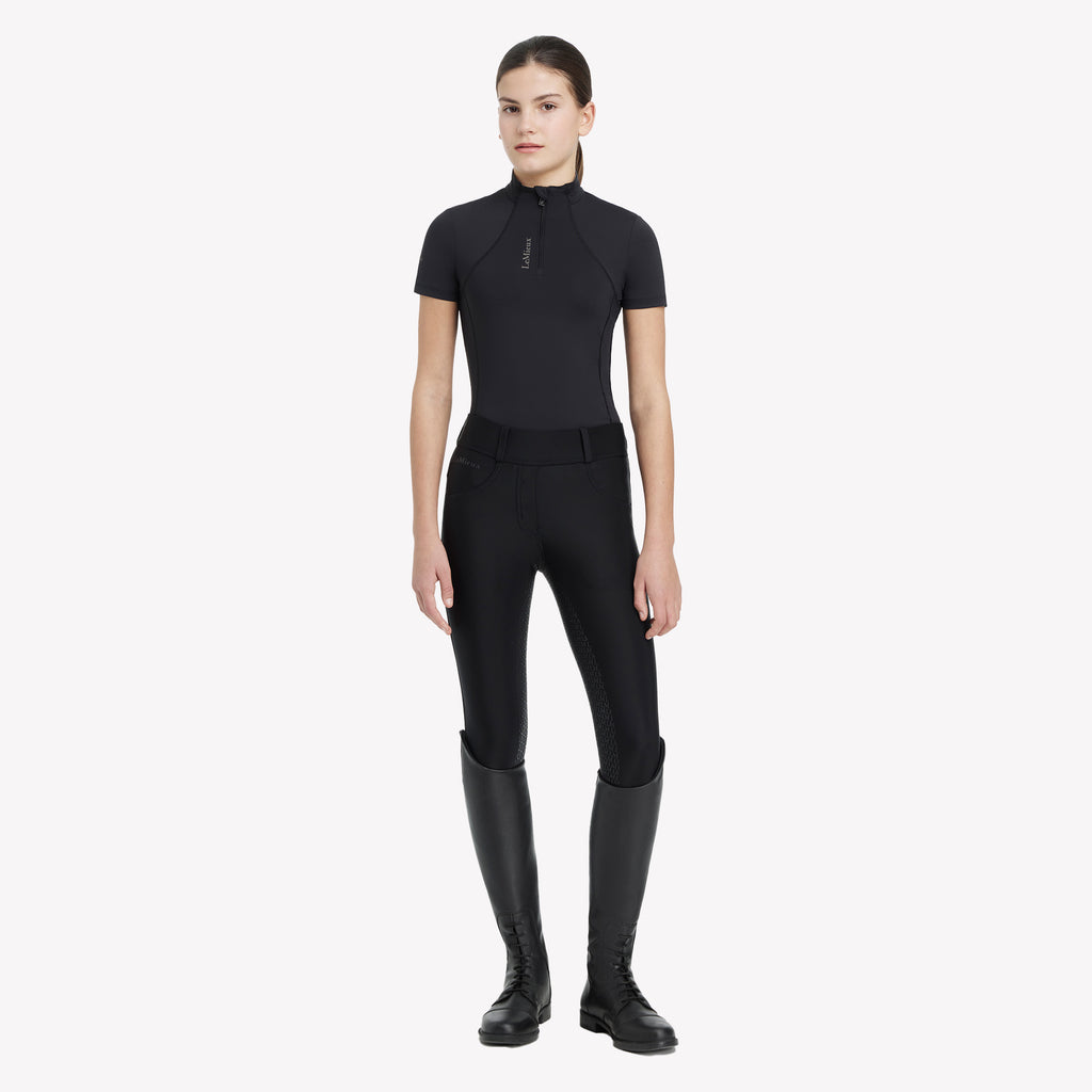 LeMieux Young Rider Classique Short Sleeve Base Layer - Black