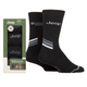 Jeep Mens Performance Boot Sock Gift Box 4 Pack - Black/Charcoal