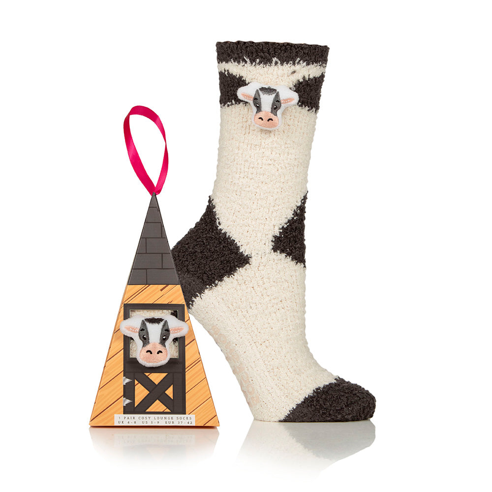 Wildfeet Ladies Pyramid Patterned Boxed Gift - Cow
