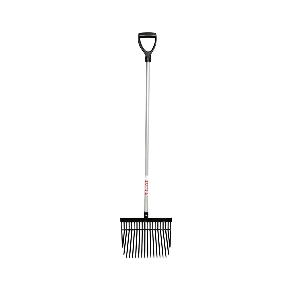 Red Gorilla Short D-Handle Shavings Fork - Black