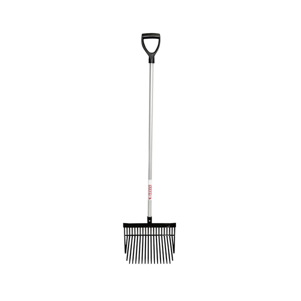 Red Gorilla Short D-Handle Shavings Fork - Black