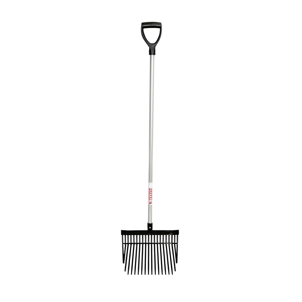 Red Gorilla Long D-Handle Shavings Fork - Black