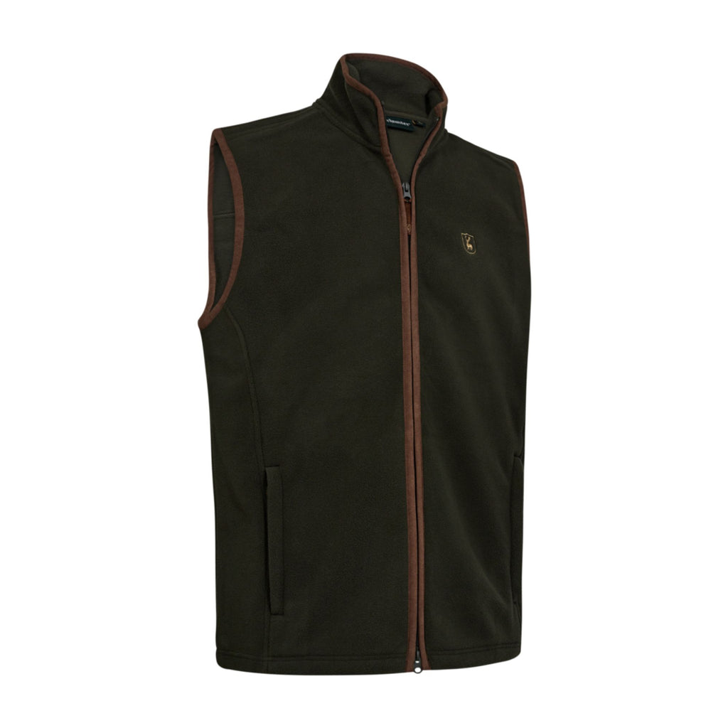 Deerhunter Mens Cumbria Fleece Waistcoat - Forest Ember