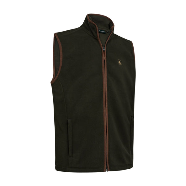 Deerhunter Mens Cumbria Fleece Waistcoat - Forest Ember