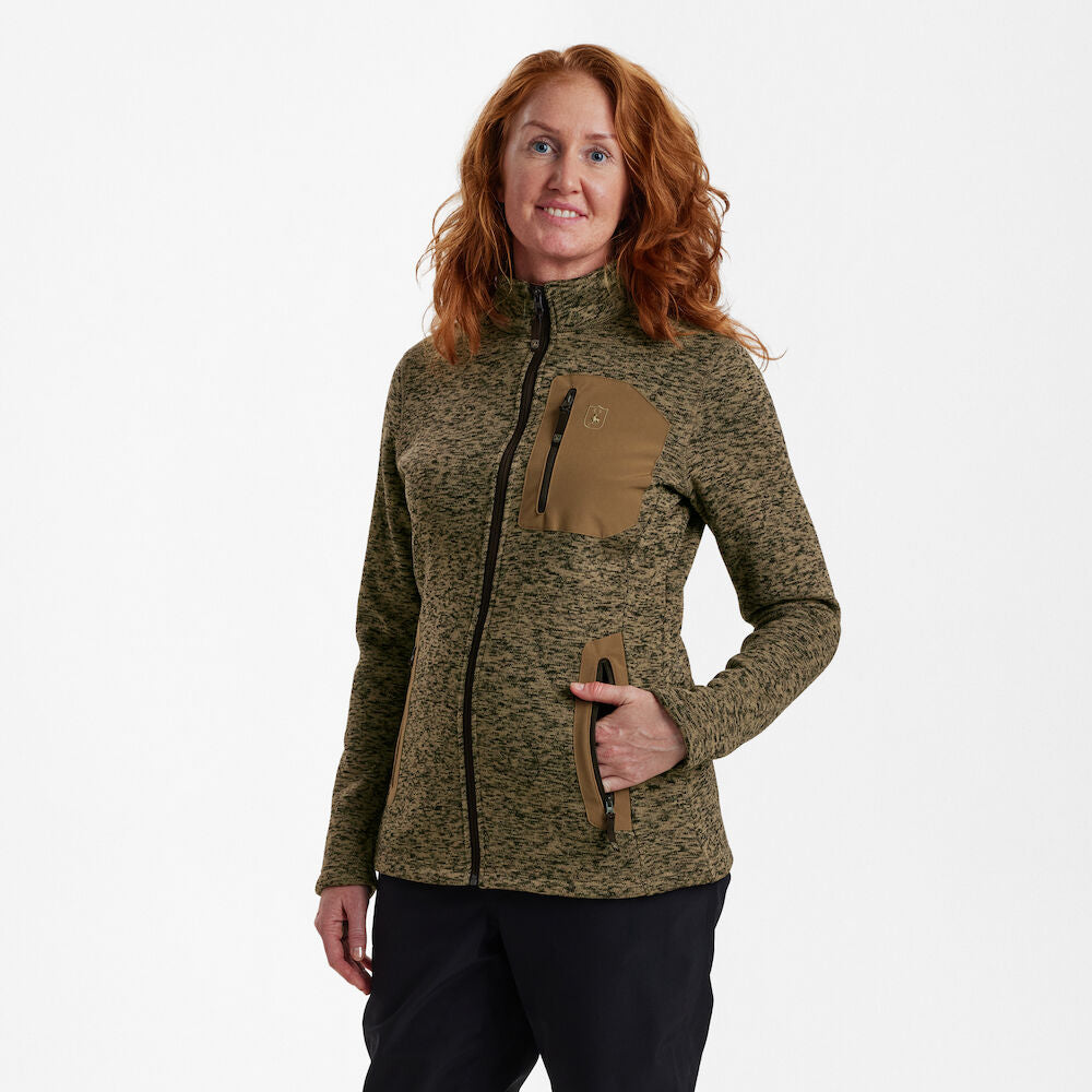 Deerhunter Lady Sarek Knitted Jacket - Butternut Melange