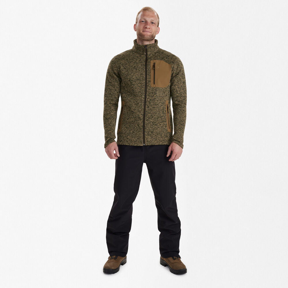 Deerhunter Mens Sarek Knitted Jacket - Butternut Melange