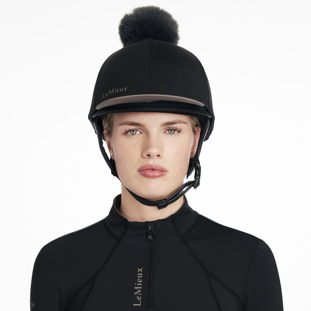 LeMieux Classique Pom Hat Silk - Black