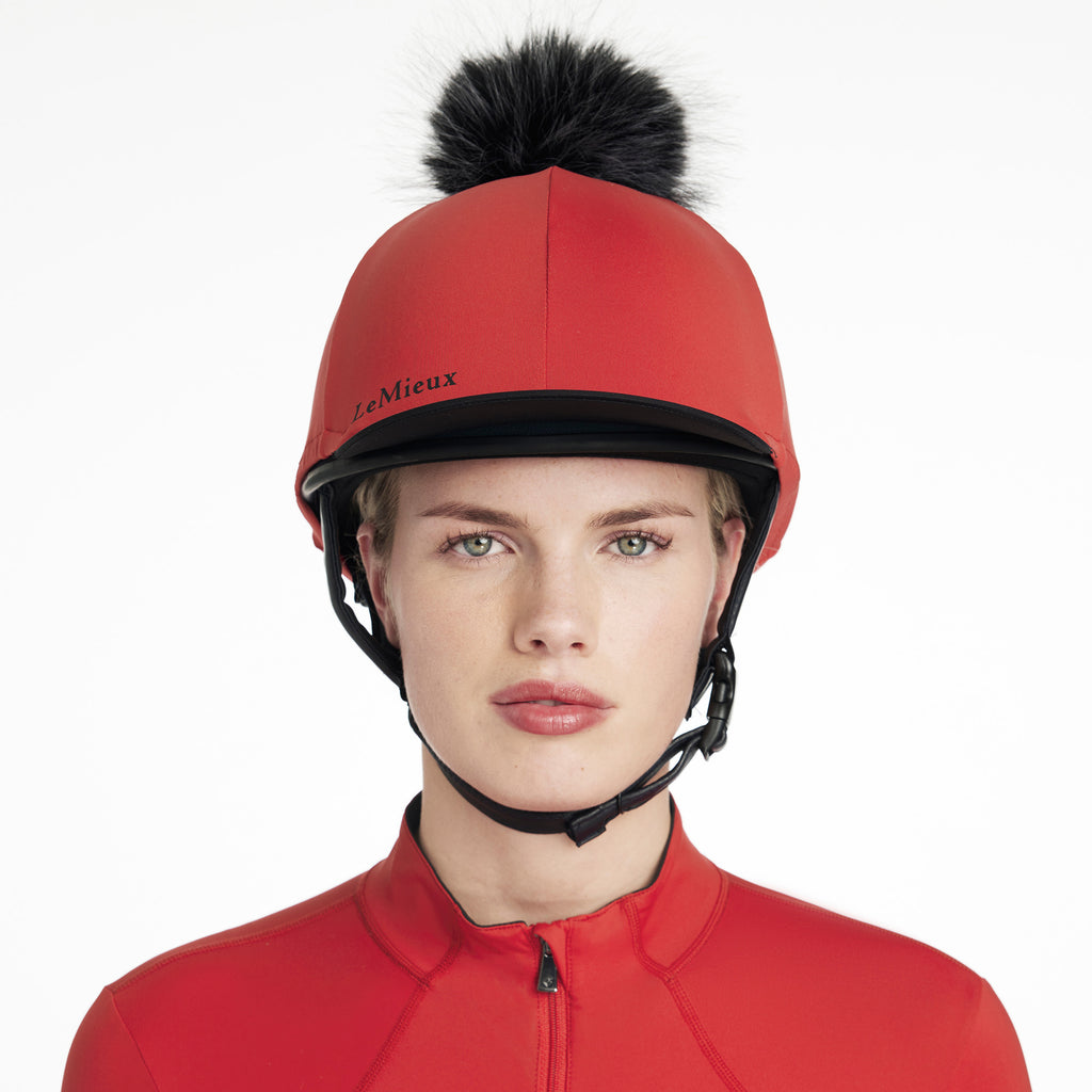 LeMieux Classique Pom Hat Silk - Chilli