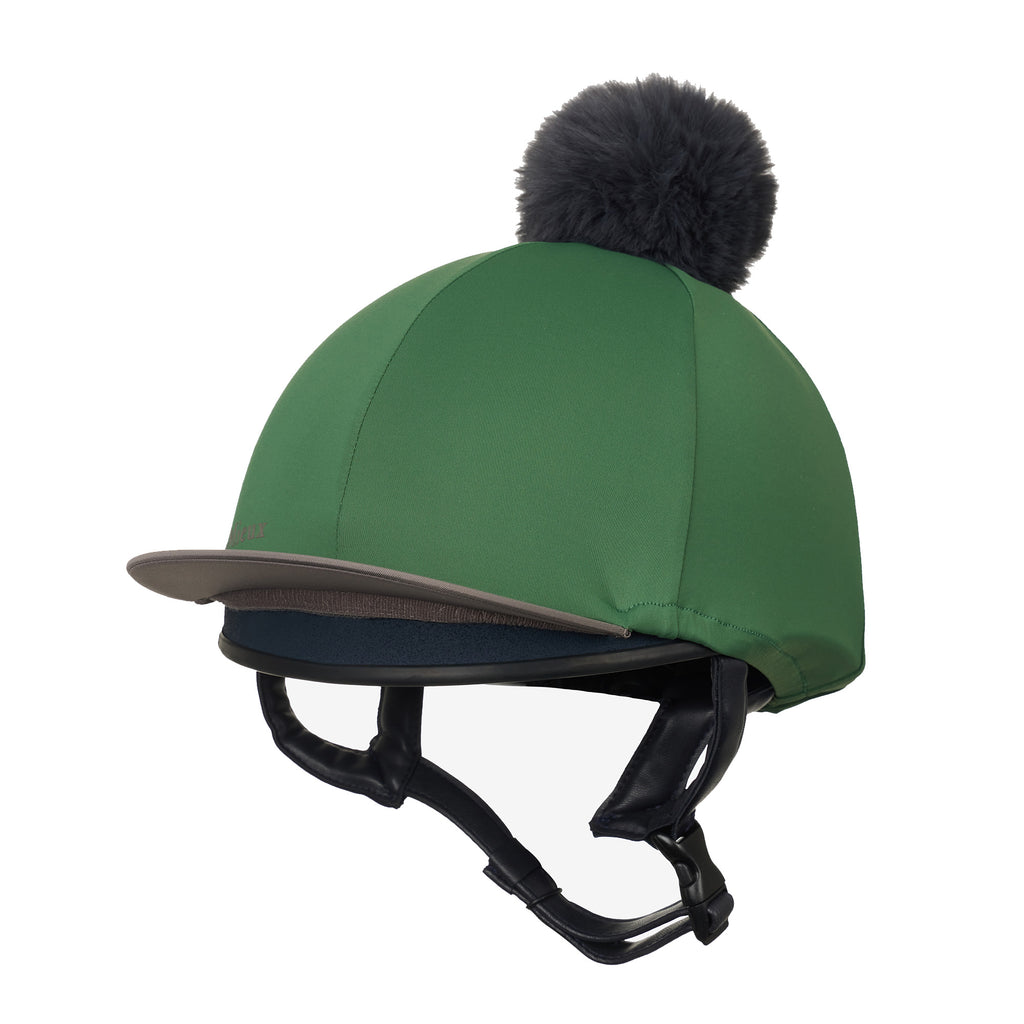 LeMieux Classique Pom Hat Silk - Hunter Green