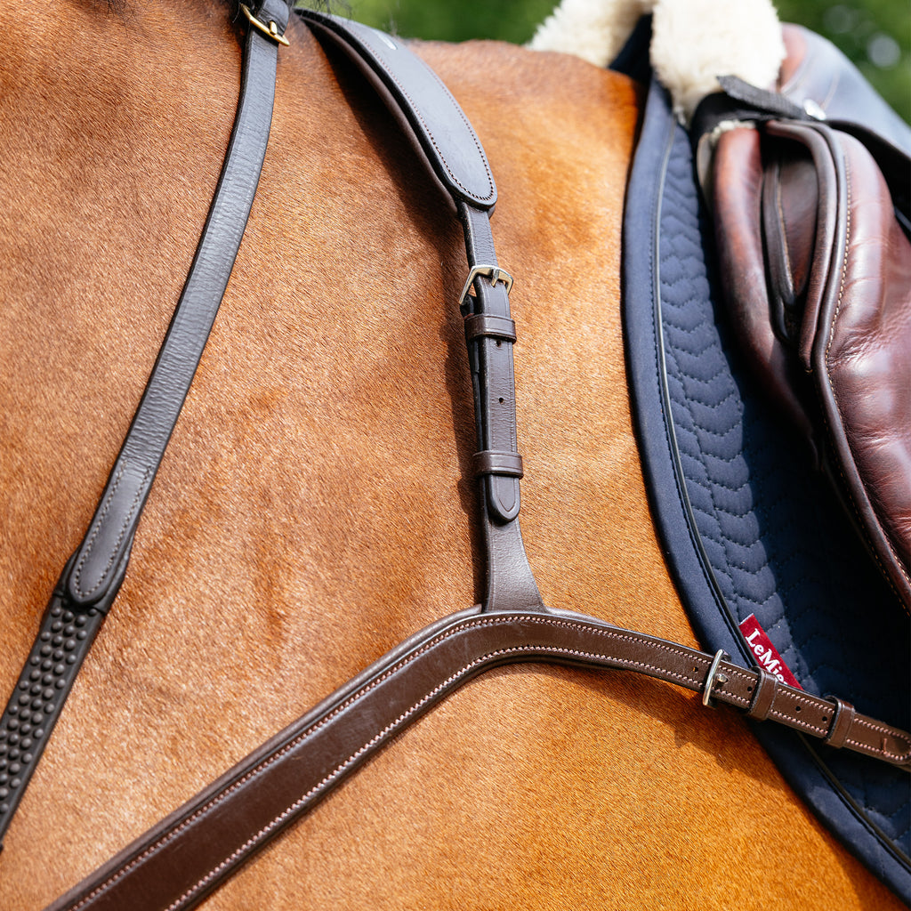 LeMieux Kudos Bridge Breastplate - Havana