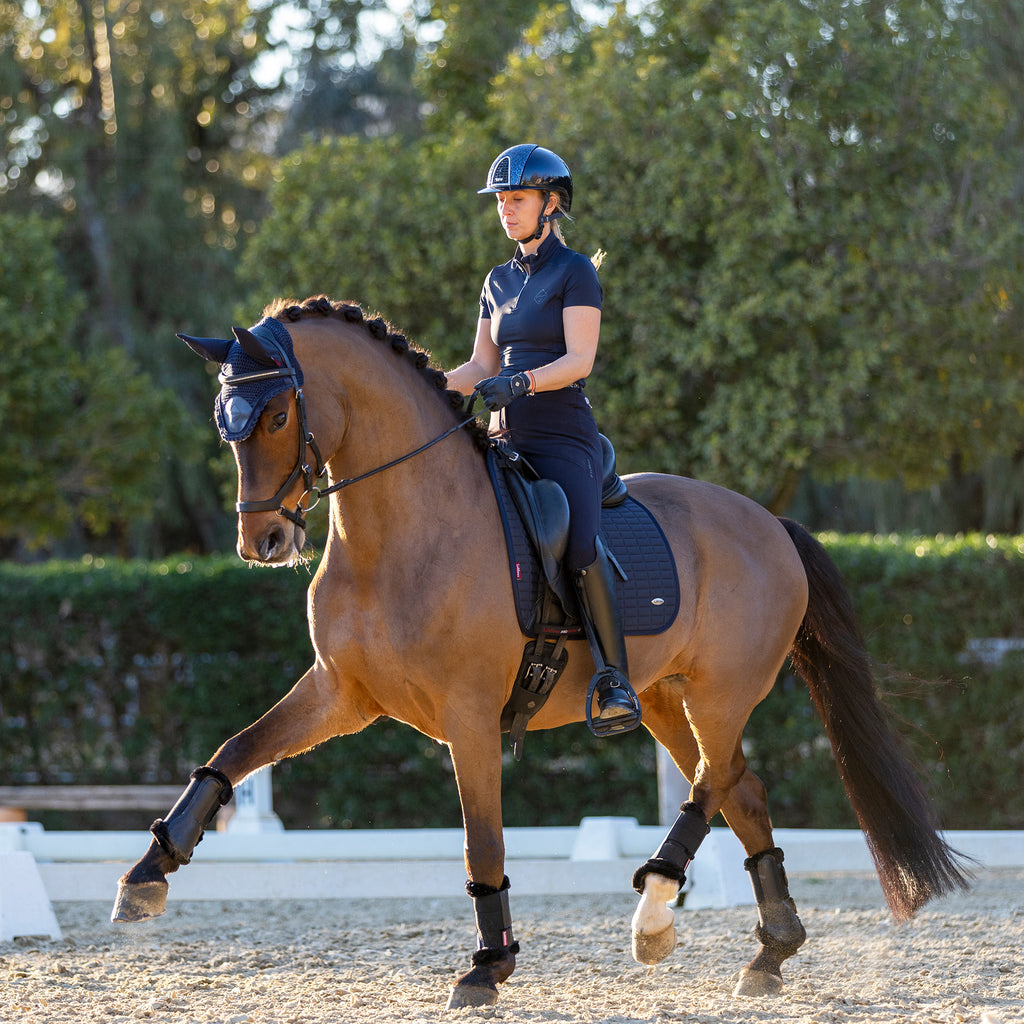 LeMieux 3D Mesh Self-Cool Dressage Square - Navy