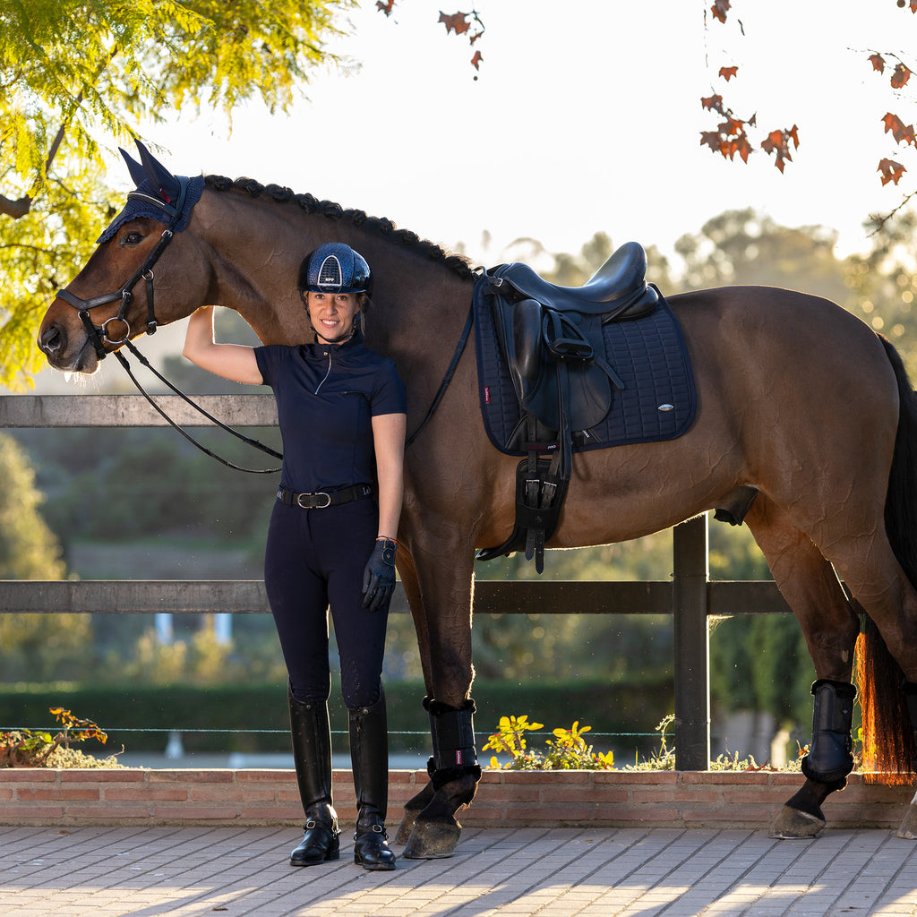LeMieux 3D Mesh Self-Cool Dressage Square - Navy