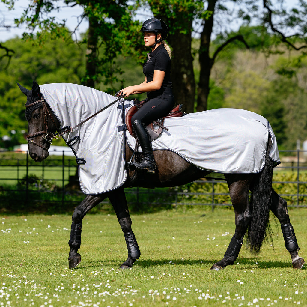 LeMieux Ride on Fly Rug - Grey