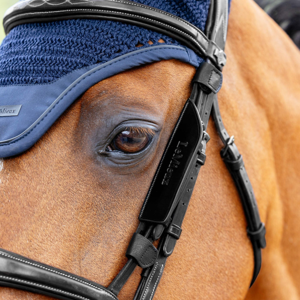 LeMieux Leather Bridle Blinkers - Black