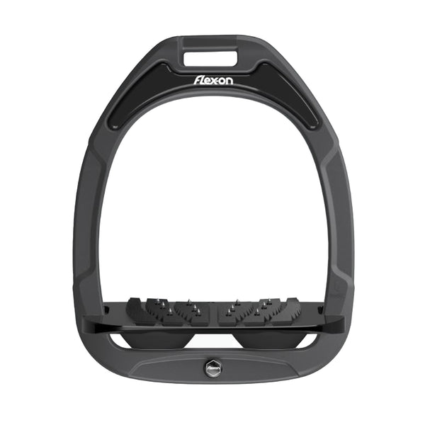 Flex-On Green Composite Inclined Ultra-Grip Stirrups - Dark Grey/Black