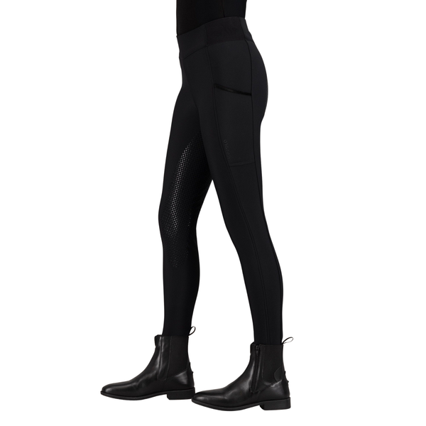 HV Polo Ladies Estrelle Full Grip Riding Tights - Black