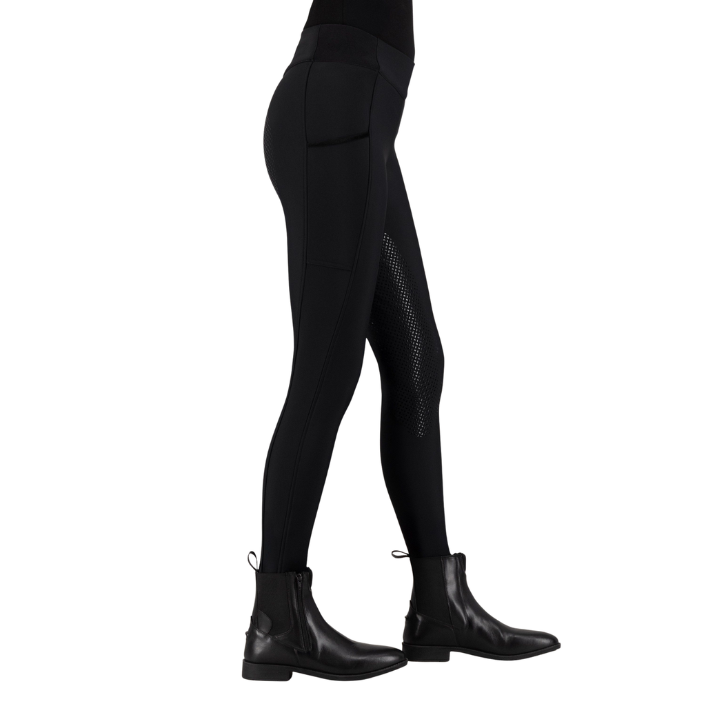 HV Polo Ladies Estrelle Full Grip Riding Tights - Black