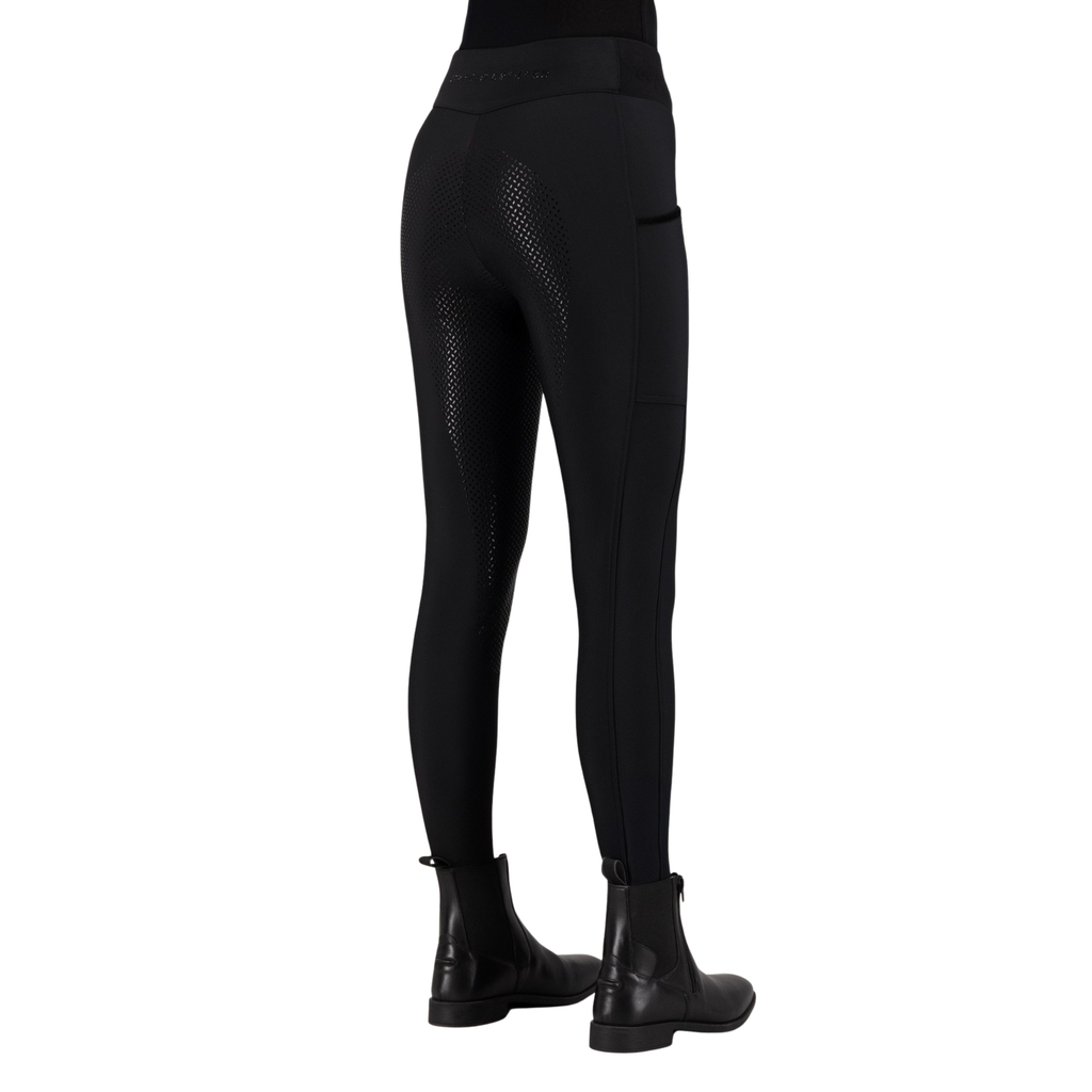 HV Polo Ladies Estrelle Full Grip Riding Tights - Black