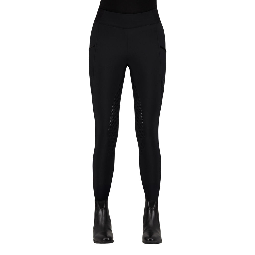 HV Polo Ladies Estrelle Full Grip Riding Tights - Black