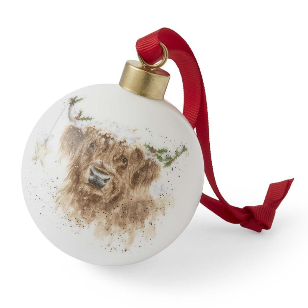 Wrendale Highland Star Christmas Bauble