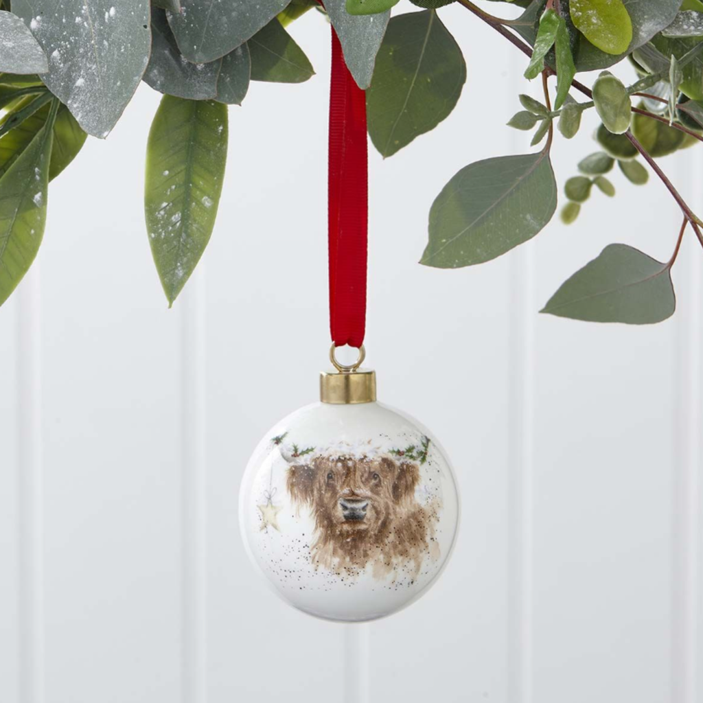 Wrendale Highland Star Christmas Bauble