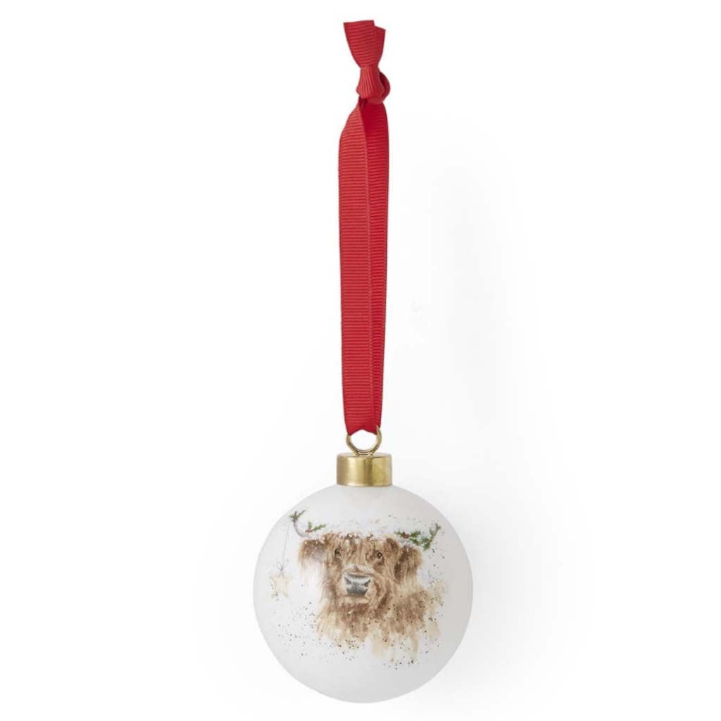 Wrendale Highland Star Christmas Bauble