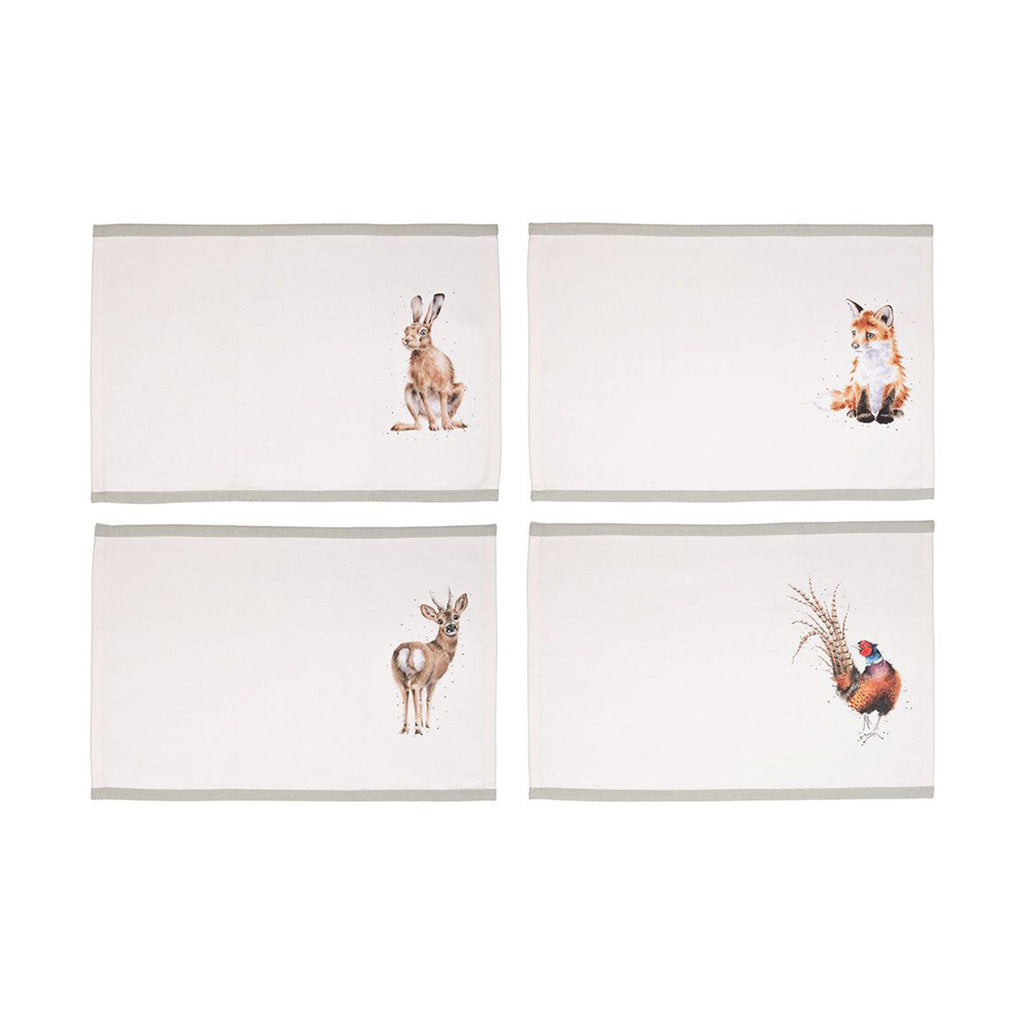 Wrendale Woodland Everyday Fabric Placemats - 4 Pack