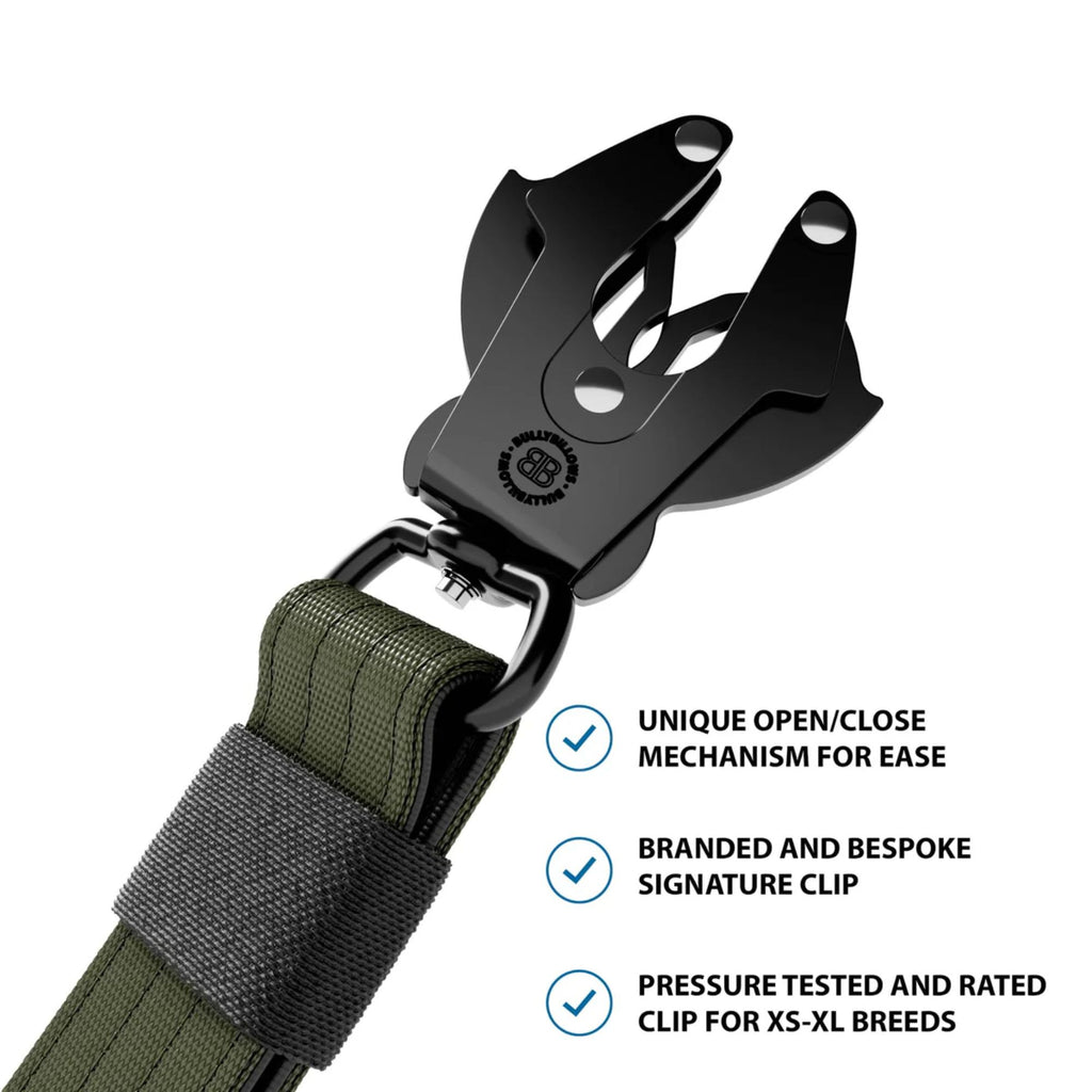 BullyBillows Adjustable Combat Traffic Lead - Khaki